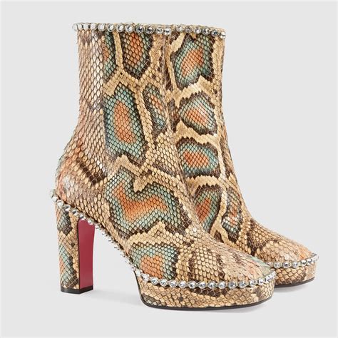 gucci python ankle boots|gucci ankle boots on sale.